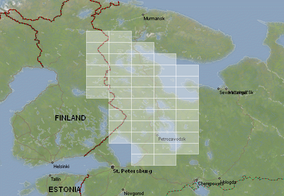 Karelia - download topographic map set