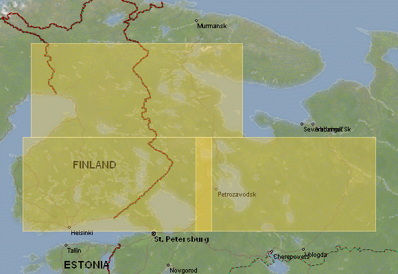 Karelia - download topographic map set