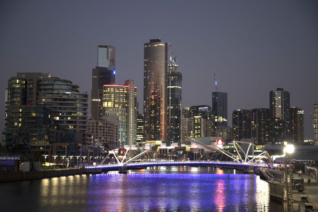 Melbourne at twilight