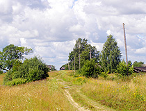 Rural landscape in the Kostroma region
